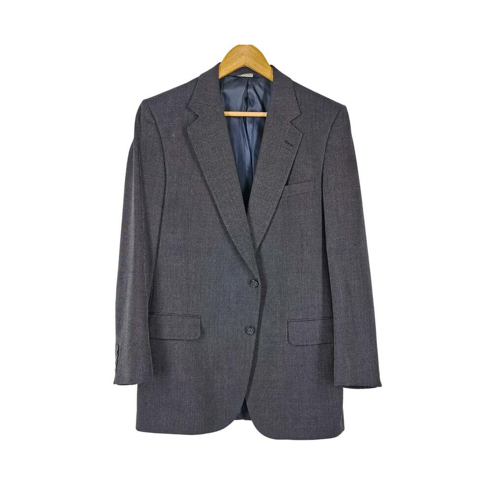 BURBERRY’S FOR BARNEYS NEW YORK MEN’S GRAY PURE WOOL SUIT 40 JACKET + 32W PANTS